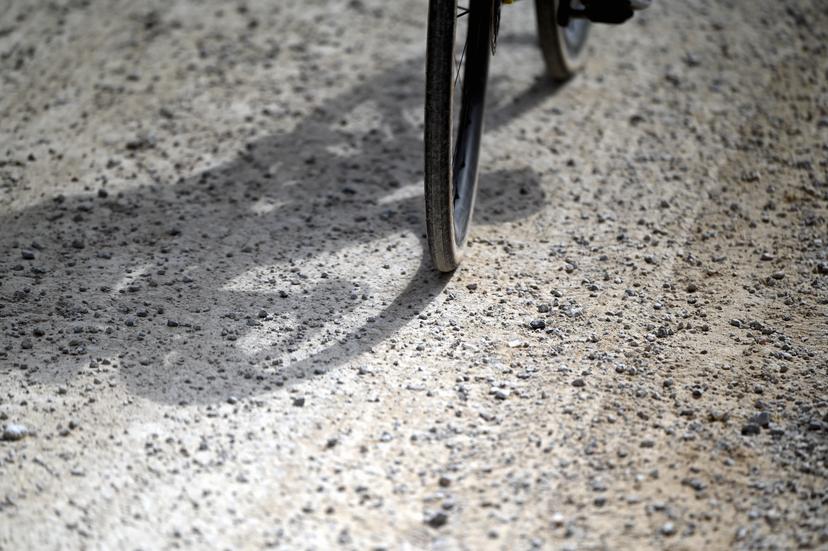 illustration picture shows the gravel road during the men elite 'Strade Bianche' one day cycling race, 203km from and to Siena, Italy on Saturday 07 March 2026. BELGA PHOTO DIRK WAEM
