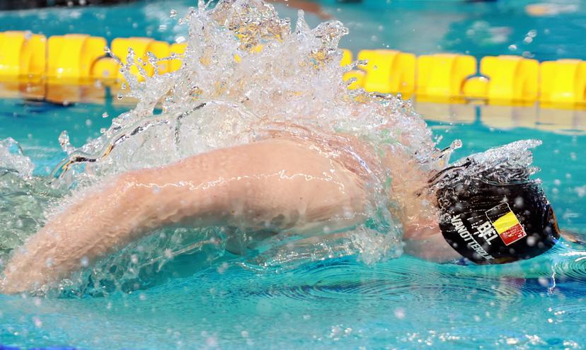 Belgian Roos Vanotterdijk pictured during the European Aquatics Short Course Swimming Championships in Lublin, Poland, on Tuesday 02 December 2025. BELGA PHOTO NIKOLA KRSTIC
