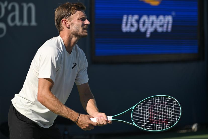 Belgian David Goffin pictured during a training practice ahead of the 2025 US Open Grand Slam tennis tournament in New York City, USA, Friday 22 August 2025. BELGA PHOTO TONY BEHAR