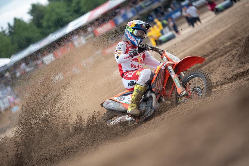 Belgium's Lucas Coenen pictured in action during the motocross MXGP Grand Prix Flanders, race 15/20 of the FIM Motocross World Championship, Sunday 03 August 2025 in Lommel. BELGA PHOTO JONAS ROOSENS