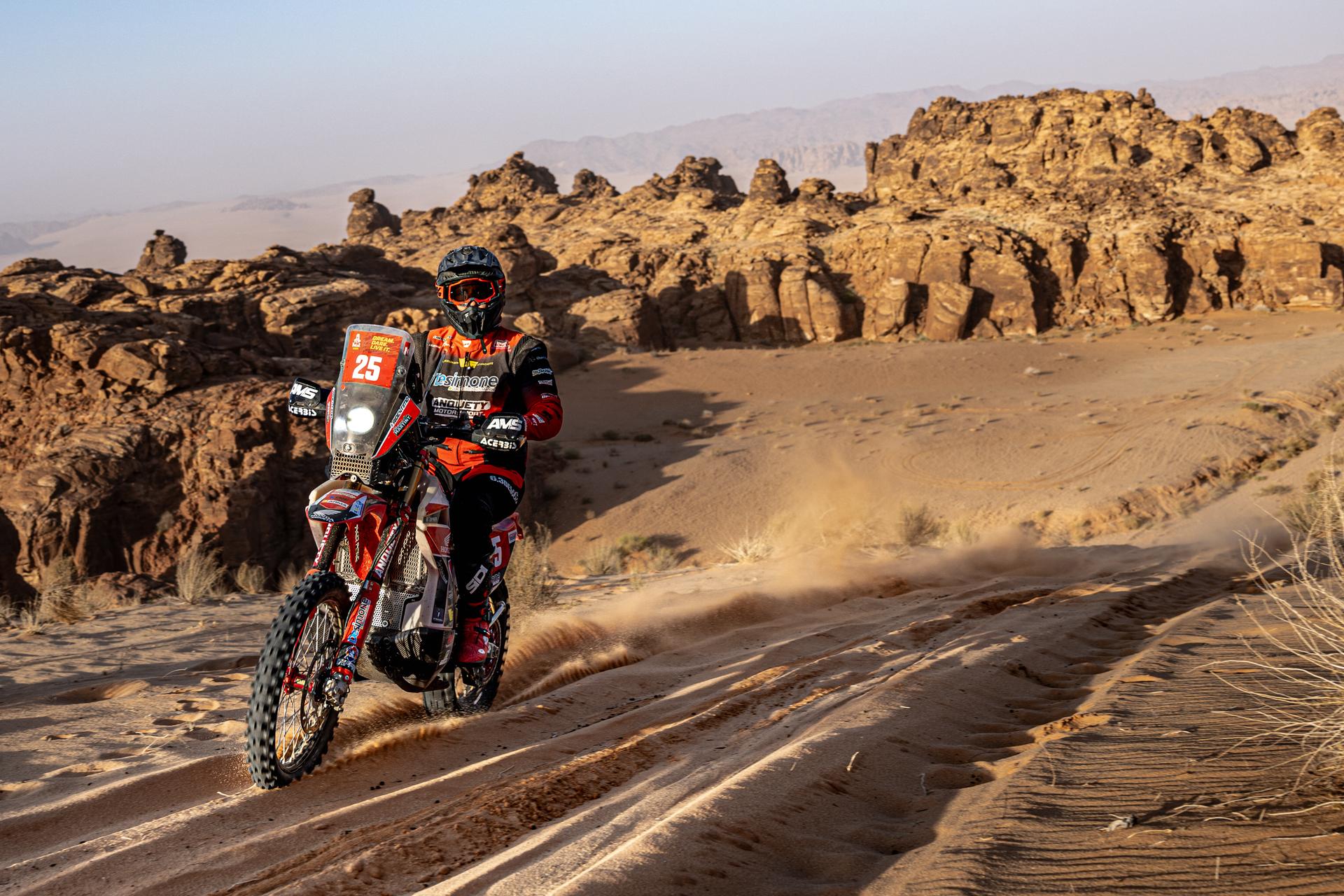ATTENTION EDITORS - HAND OUT PICTURES - EDITORIAL USE ONLY - MANDATORY CREDIT: 'SIMON BAUCHAU'  Hand out picture released by Eric Dupain shows Jerome Martiny during stage 5 of the 2026 Dakar rally race in Ha'Il, Saudi Arabia on Thursday 08 January 2026.  *** Belga and Belga Editorial Board decline all responsibility regarding the content of this picture. *** PHOTO HAND OUT - SIMON BAUCHAU
