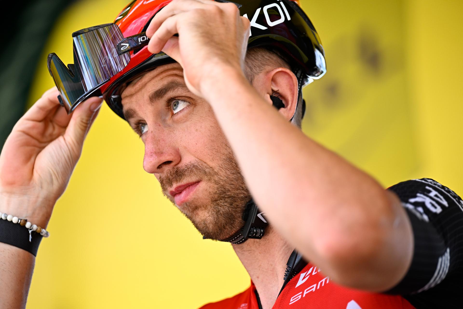 Belgian Amaury Capiot of Arkea-BB Hotels pictured at the start of stage 19 of the 2025 Tour de France cycling race, from Albertville to La Plagne (130km), on Friday 25 July 2025 in France. The 112th edition of the Tour de France starts on Saturday 5 July in Lille, France, and will finish in Paris, France on the 27th of July.   BELGA PHOTO JASPER JACOBS