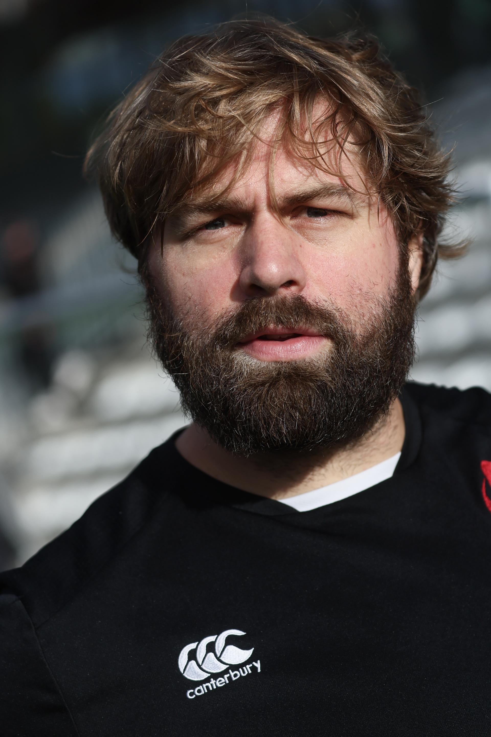 Belgium's Maxime Jadot poses for the photographer during a training session of the Black Devils, the Belgian national rugby team, at the Nelson Mandela Stadium in Neder-Over-Heembeek, Brussels, Sunday 02 November 2025. The team is preparing for the qualification games for the World Cup. BELGA PHOTO BRUNO FAHY