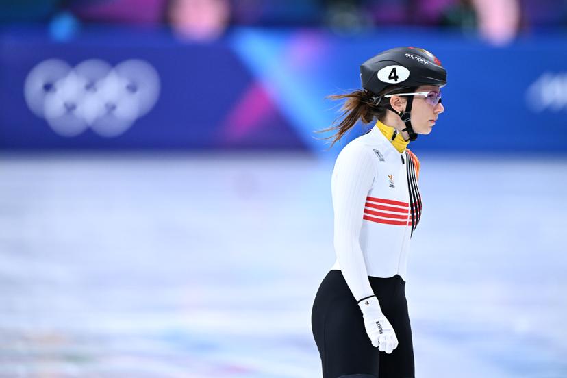 Belgian shorttrack skater Hanne Desmet pictured ahead of the Women 500m heats in the Short Track Speed Skating competition at the Milano Cortina 2026 Olympic Winter Games, on Tuesday 10 February 2026 in Milan, Italy. The XXV Winter Olympics take place from 6 to 22 February 2026 in Italy. BELGA PHOTO JASPER JACOBS