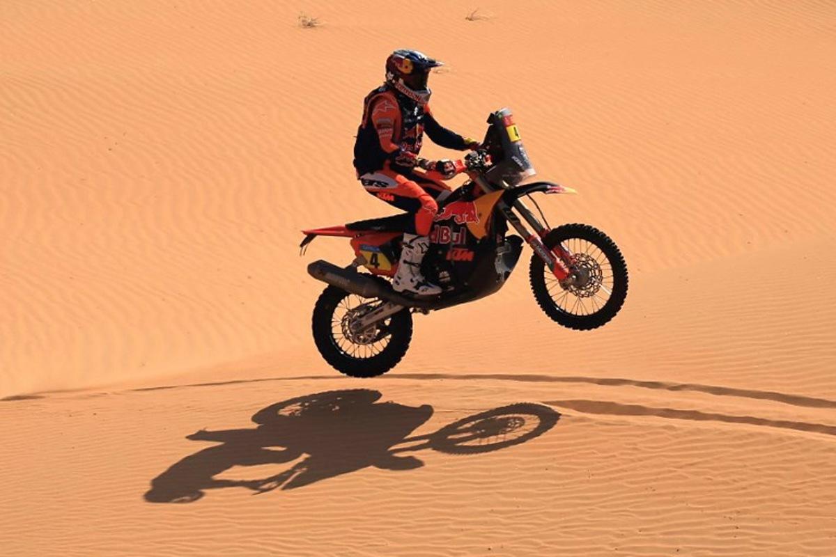 Australian Daniel Sanders competes in Stage 10 of the Dakar Rally 2025, between Haradh and Shubaytah, Saudi Arabia, on January 15, 2025.  Valery HACHE / AFP