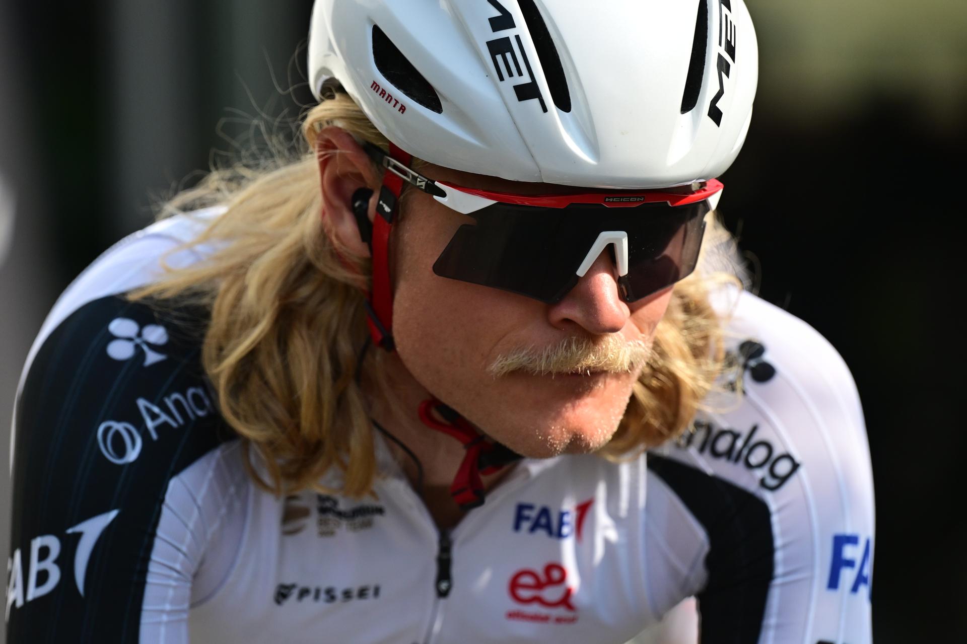 Danish Julius Johansen of UAE Team Emirates-XRG and pictured before the start of the 'Bredene Koksijde Classic' one day cycling race, 203,4 km from Bredene to Koksijde, on Friday 20 March 2026. BELGA PHOTO DIRK WAEM
