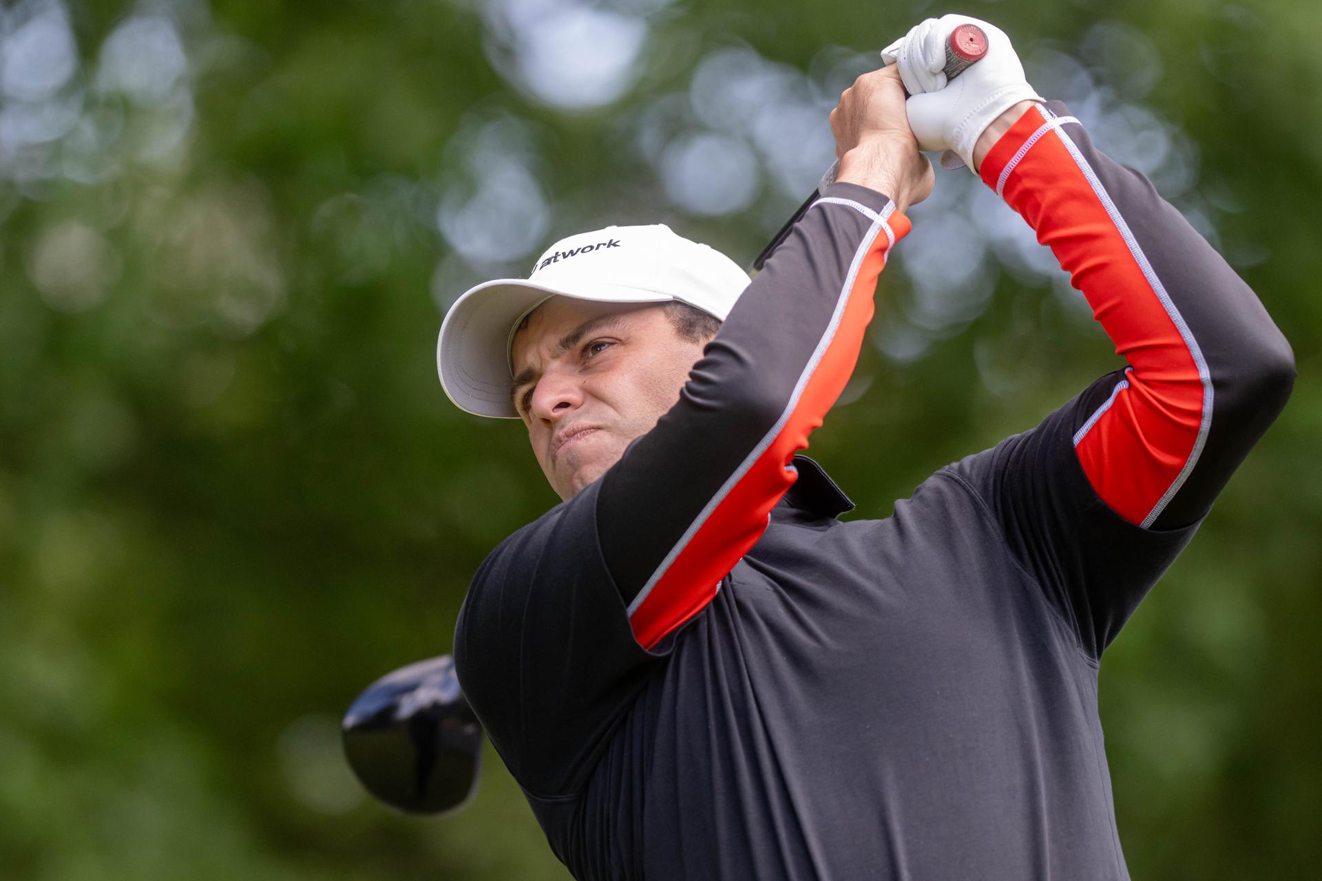 Belgian Alan De Bondt is pictured during the 2025 Soudal Open DP World Tour golf tournament, in Schilde, Wednesday 21 May 2025. From May 22 to 25, Rinkven Golf Club in Schilde will host the fourth edition of the Soudal Open, the Belgian leg of the DP World Tour. BELGA PHOTO JONAS ROOSENS