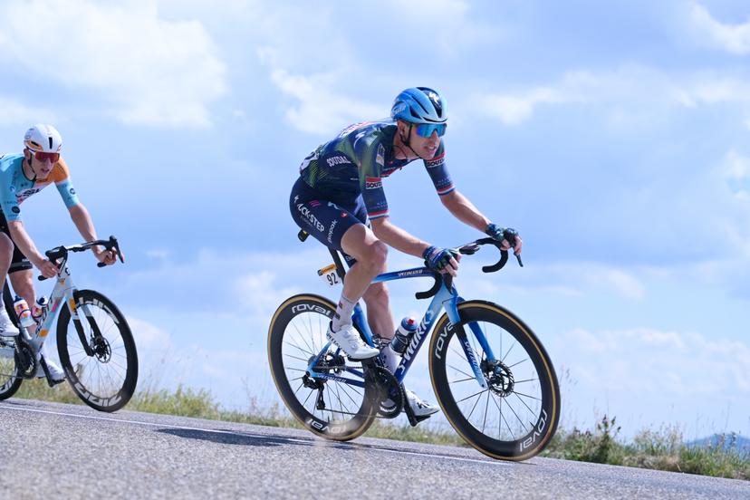 Dutch Pascal Eenkhoorn of Soudal Quick-Step is pictured during stage 14 of the 2026 Tour de France cycling race, a stage of 155km from Mulhouse to Le Markstein Fellering, on Saturday 18 July 2026. The 113th edition of the Tour de France starts on Saturday 4 July in Barcelona, Spain, and will finish in Paris, France on the 26th of July. BELGA PHOTO DAVID PINTENS