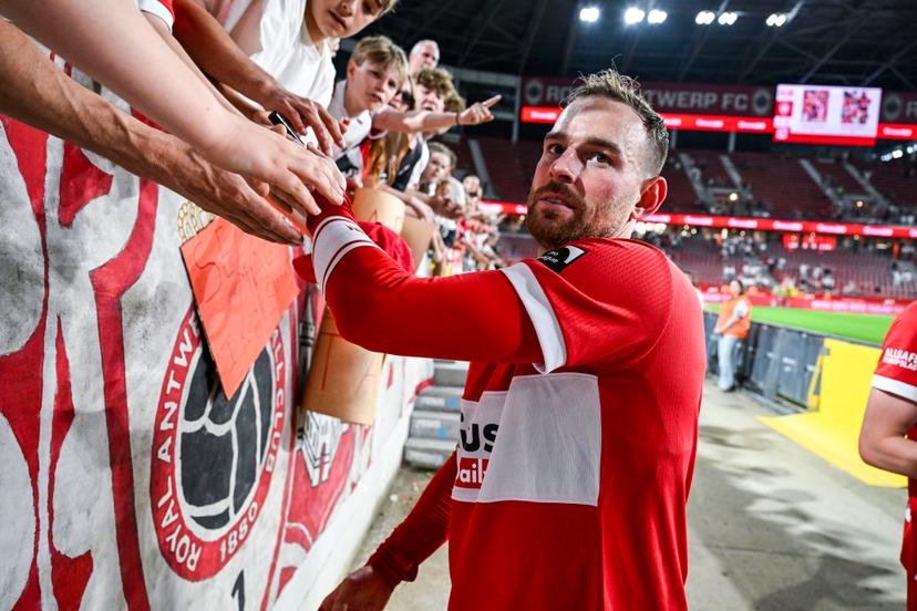 Antwerp's Vincent Janssen pictured after a soccer match between Royal Antwerp FC and KVC Westerlo, Saturday 23 May 2026 in Antwerp, on the last day of the Europe Play-offs (PO2) of the 2025-2026 'Jupiler Pro League' first division of the Belgian championship. BELGA PHOTO TOM GOYVAERTS