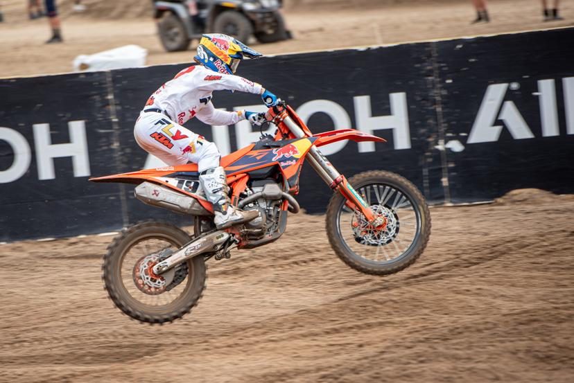 Belgium's Sacha Coenen pictured in action during the motocross MX2 Grand Prix Flanders, race 15/20 of the FIM Motocross World Championship, Sunday 03 August 2025 in Lommel. BELGA PHOTO JONAS ROOSENS