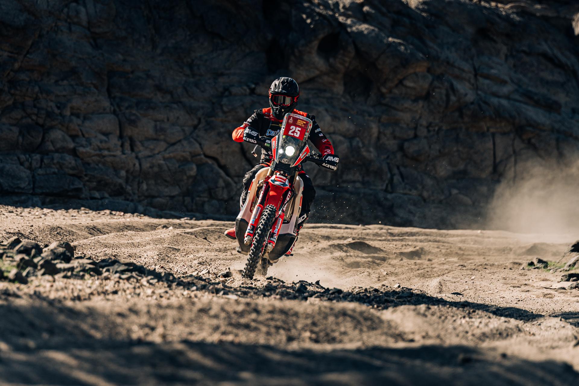 ATTENTION EDITORS - HAND OUT PICTURES - EDITORIAL USE ONLY - MANDATORY CREDIT:  'SIMON BAUCHAU'  Hand out picture released by Eric Dupain shows Jerome Martiny at the prologue of the 2026 Dakar rally race in Yanbu, Saoudi Arabia on Saturday 03 January 2026.  *** Belga and Belga Editorial Board decline all responsibility regarding the content of this picture. *** PHOTO HAND OUT - SIMON BAUCHAU