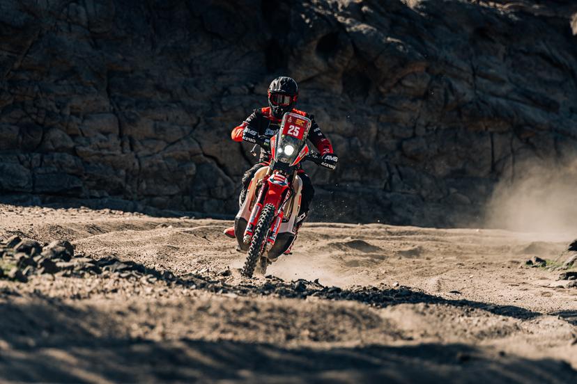 ATTENTION EDITORS - HAND OUT PICTURES - EDITORIAL USE ONLY - MANDATORY CREDIT:  'SIMON BAUCHAU'  Hand out picture released by Eric Dupain shows Jerome Martiny at the prologue of the 2026 Dakar rally race in Yanbu, Saoudi Arabia on Saturday 03 January 2026.  *** Belga and Belga Editorial Board decline all responsibility regarding the content of this picture. *** PHOTO HAND OUT - SIMON BAUCHAU