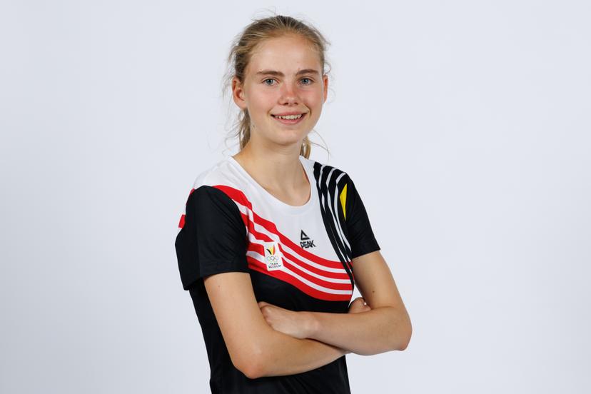 Clementine Byl poses during a team building of Team Belgium in preparation of the EYOF2025 European Youth Olympics Festival, Tuesday 15 July 2025, in Louvain-La-Neuve. BELGA PHOTO BENOIT DOPPAGNE