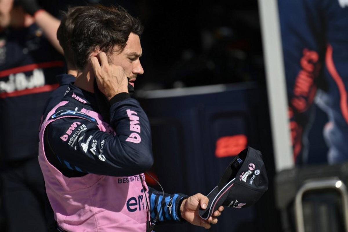 Alpine's French driver Pierre Gasly looks on in the pit during the qualifying session ahead of the Italian Formula One Grand Prix at the Autodromo Nazionale Monza circuit, in Monza, northern Italy, on September 6, 2025.  Marco BERTORELLO / POOL / AFP