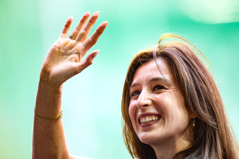 Gymnast Nina Derwael pictured during the 49th edition of the Memorial Van Damme Diamond League athletics event in Brussels, Friday 22 August 2025. BELGA PHOTO BRUNO FAHY