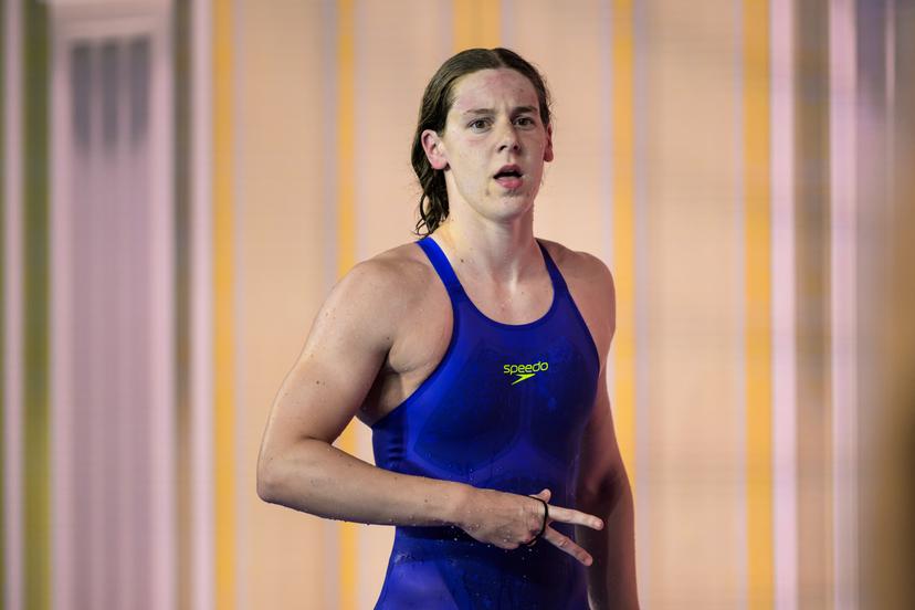 ATTENTION EDITORS - BENELUX ONLY - ATTENTION EDITORS - BENELUX ONLY - 250728 Roos Vanotterdijk of Belgium after competing in women's 100 meters backstroke swimming semifinal during day 18 of the World Aquatics Championships on July 28, 2025 in Singapore.  Photo: Joel Marklund / BILDBYRÅN / kod JM / JM0711 bbeng simning swimming svømming sim-vm vm sim-vm 2025 world aquatics championships 2025 dam