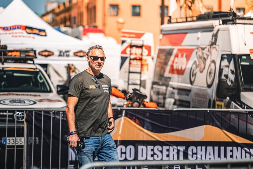 ATTENTION EDITORS - HAND OUT PICTURES - EDITORIAL USE ONLY - MANDATORY CREDIT 'ANDREA PATERNO'  This handout picture, distributed by Eric Dupain, shows Gert Duson, organisator Morocco Desert Challenge. *** Belga and Belga Editorial Board decline all responsibility regarding the content of this picture. ***