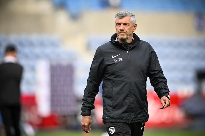 Genk's goalkeeper coach Guy Martens pictured at a soccer match between KRC Genk and STVV, Sunday 20 October 2024 in Genk, on day 11 of the 2024-2025 season of the 'Jupiler Pro League' first division of the Belgian championship. BELGA PHOTO JOHAN EYCKENS