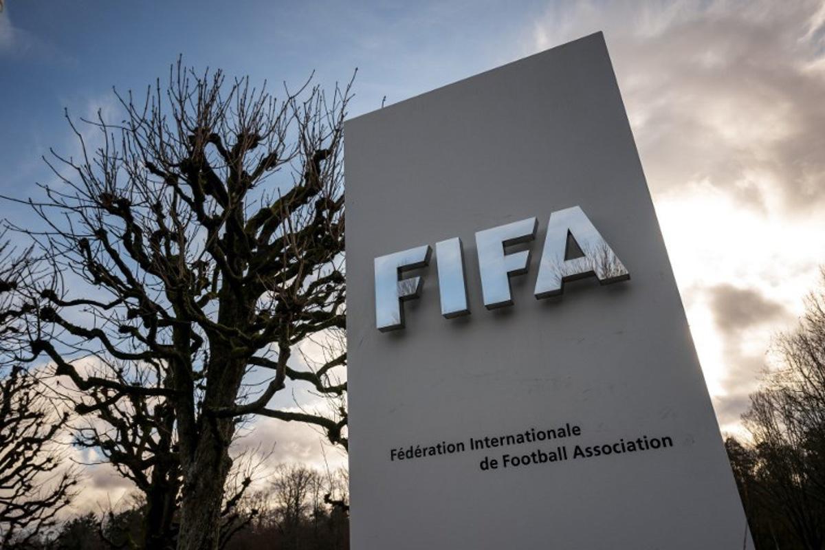 The entrance to the FIFA's home of Football is seen in Zurich on November 20, 2025, ahead of the 2026 FIFA World Cup Play-Off Tournament draw and the 2026 FIFA World Cup European Play-Off draw.  Fabrice COFFRINI / AFP