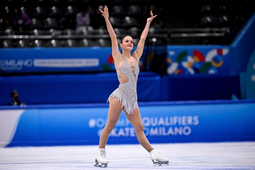 Belgium's Loena Hendrickx competes in the women's Short Program during the ISU Skate to Milano Figure Skating Qualifier 2025 in Beijing on September 19, 2025.  WANG Zhao / AFP