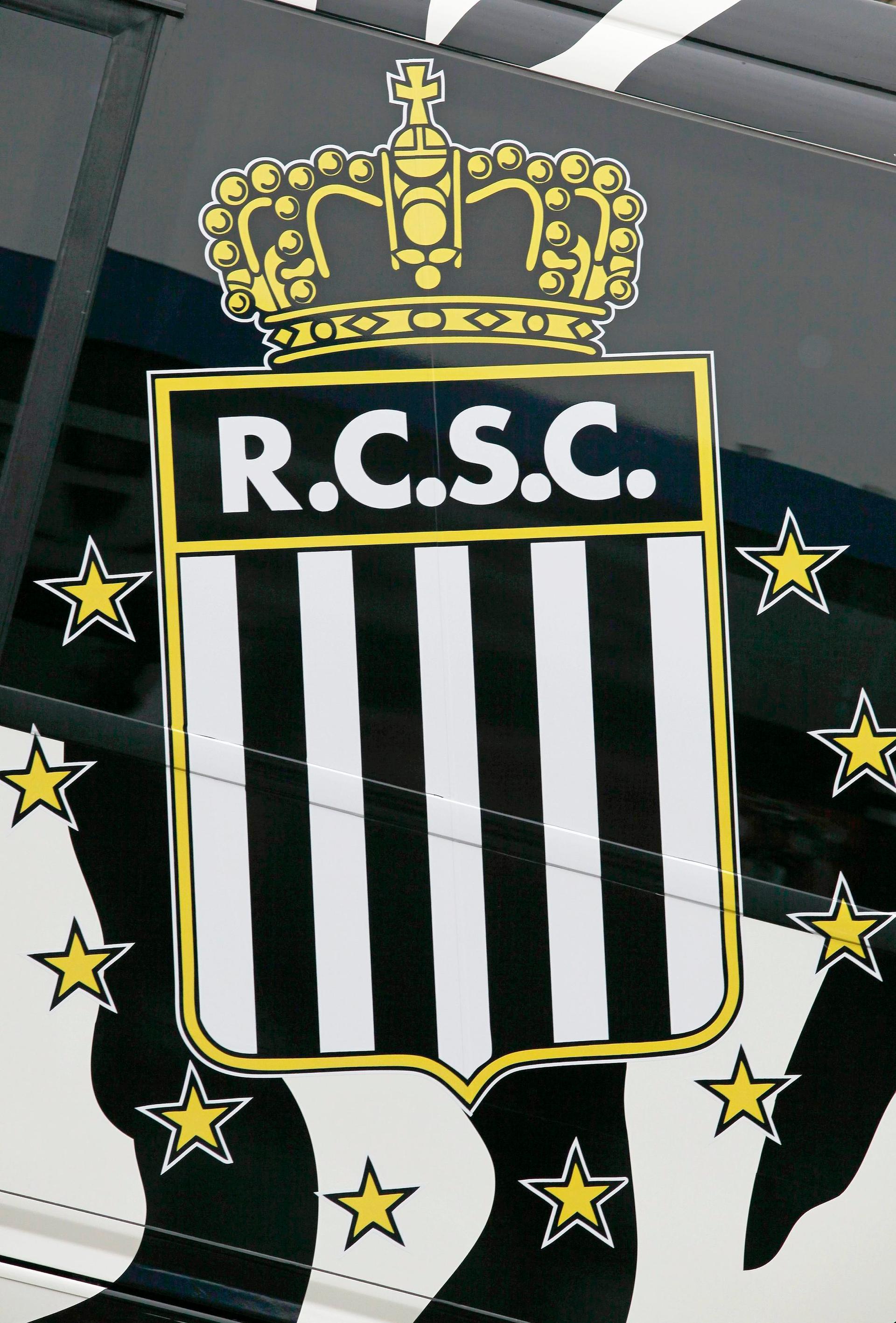 20101122 - CHARLEROI, BELGIUM: Illustration shows the logo at stade du Pays de Charleroi stadium of Belgian first league soccer team Sporting de Charleroi, Monday 22 November 2010 in Charleroi.  BELGA PHOTO BRUNO FAHY