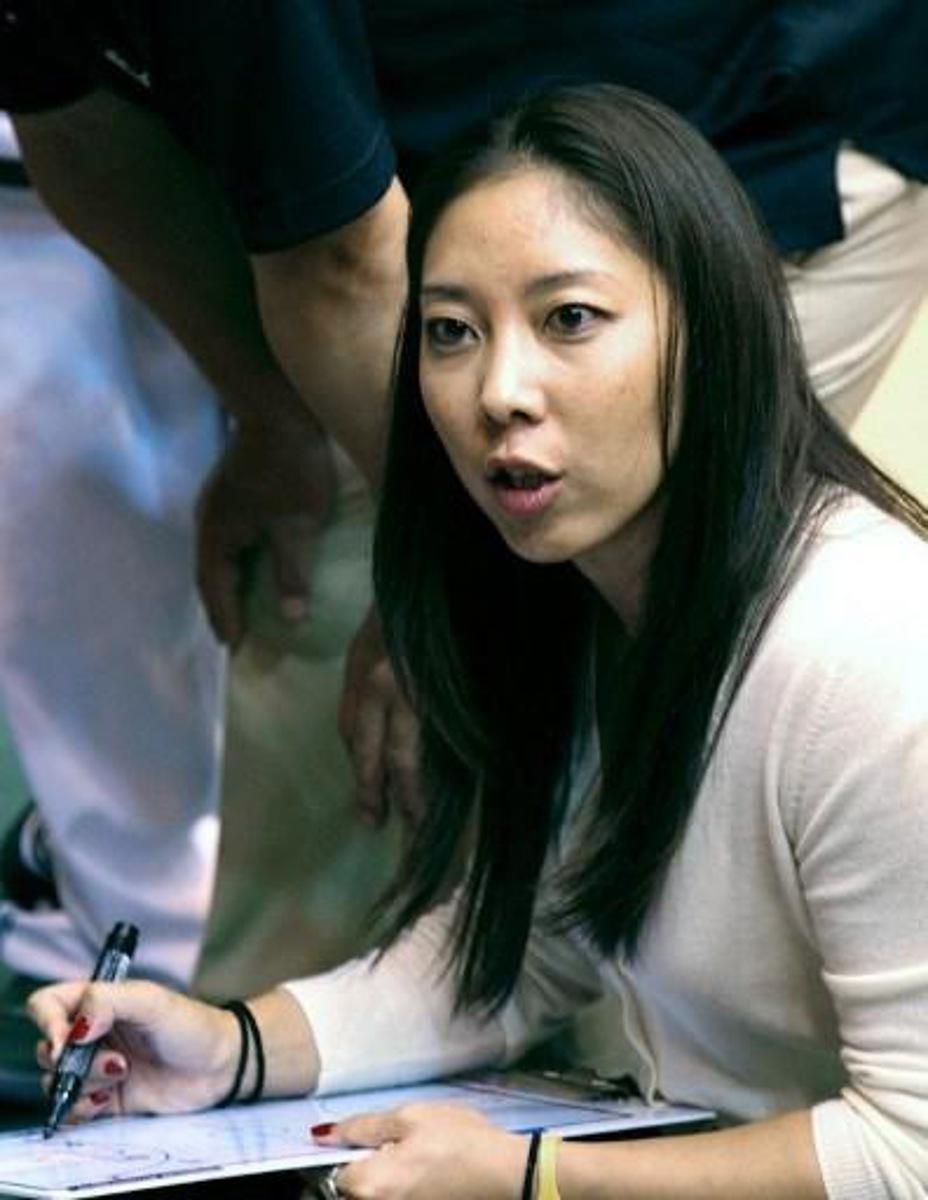 TO GO WITH: BASKET-WOMEN-JPN-USA-NAKASE,FOCUS BY SHIGEMI SATO This handout picture released by Japan's professional basket ball team Saitama Broncos on November 20, 2011 shows Saitama Broncos head coach Natalie Nakase during a game of Japan's professional basketball league bj-league in Saitama city, suburban Tokyo. The 31-year-old American, the first female head coach in Japan's professional men's basketball league, has her sights set firmly on a coaching job in the NBA.  AFP PHOTO / SAITAMA BRONCOS / HIROKO WATANABE  ---EDITORS NOTE--- RESTRICTED TO EDITORIAL USE - MANDATORY CREDIT AFP PHOTO / SAITAMA BRONCOS / HIROKO WATANABE - NO MARKETING NO ADVERTISING CAMPAIGNS - DISTRIBUTED AS A SERVICE TO CLIENTS TO GO WITH: BASKET-WOMEN-JPN-USA-NAKASE,FOCUS BY SHIGEMI SATO  ---EDITORS NOTE--- RESTRICTED TO EDITORIAL USE - MANDATORY CREDIT AFP PHOTO / SAITAMA BRONCOS / HIROKO WATANABE - NO MARKETING NO ADVERTISING CAMPAIGNS - DISTRIBUTED AS A SERVICE TO CLIENTS

