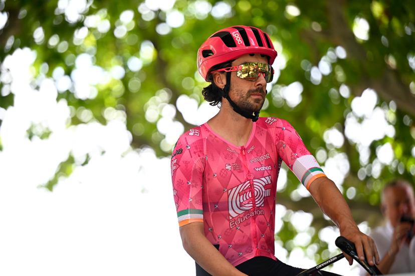 Irish Ben Healy of EF Education-EasyPost pictured before stage 17 of the 2025 Tour de France cycling race, from Bollene to Valence (161km), on Wednesday 23 July 2025 in France. The 112th edition of the Tour de France starts on Saturday 5 July in Lille, France, and will finish in Paris, France on the 27th of July.   BELGA PHOTO JASPER JACOBS