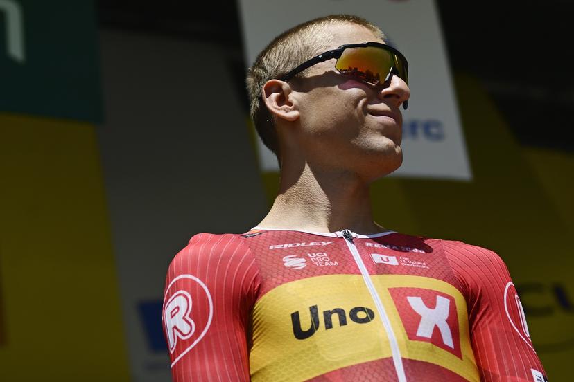 Norwegian Tobias Halland Johannessen of Uno-X Mobility pictured at the start of stage 11 of the 2025 Tour de France cycling, from and to Toulouse (154km), on Wednesday 16 July 2025 in France. The 112th edition of the Tour de France starts on Saturday 5 July in Lille, France, and will finish in Paris, France on the 27th of July. BELGA PHOTO DIRK WAEM