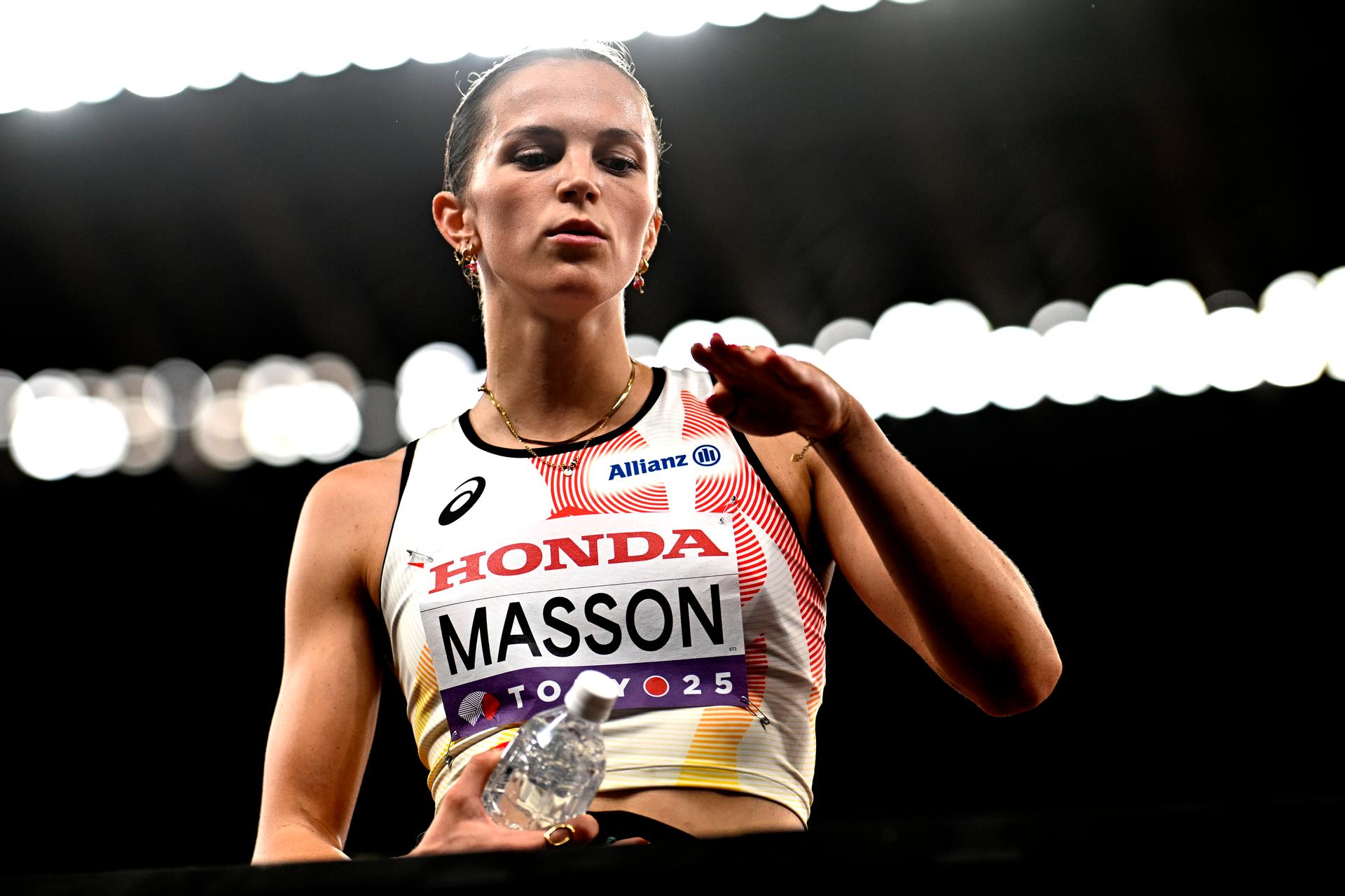 Belgian Ilona Masson pictured during the Triple Jump women qualifications, at the World Athletics Championships in Tokyo, Japan, on Tuesday 16 September 2025. The outdoor Worlds are taking place from 13 to 21 September. BELGA PHOTO JASPER JACOBS