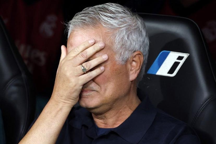 Real Madrid's Portuguese coach Jose Mourinho is pictured before the Spanish league football match between Real Madrid CF and Rayo Vallecano de Madrid at Santiago Bernabeu Stadium in Madrid on September 12, 2026.  Oscar DEL POZO / AFP