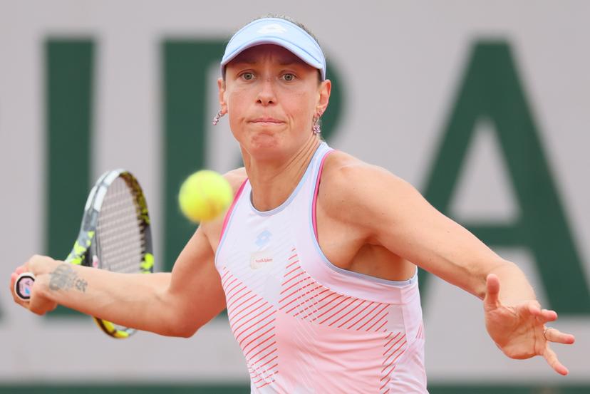 Belgian Yanina Wickmayer pictured in action during a match between Belgian Wickmayer and Belarusian Azarenka in the first round of the Women's Singles at the Roland Garros French Open tennis tournament, in Paris, France, Tuesday 27 May 2025. This year's tournament takes place from 25 May to 08 June. BELGA PHOTO BENOIT DOPPAGNE
