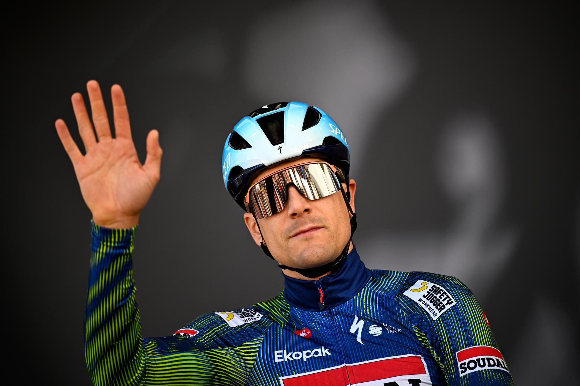 Belgian Louis Vervaeke of Soudal Quick-Step pictured at the start of the men's race of the 90th edition of the 'La Fleche Wallonne', one day cycling race (Waalse Pijl - Walloon Arrow), 200 km from Herstal to Huy, Wednesday 22 April 2026.  BELGA PHOTO JASPER JACOBS