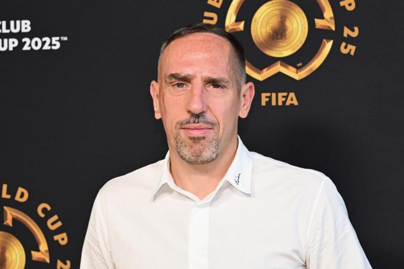 French former football player Franck Ribery poses on the Golden Carpet upon arrival for the FIFA Club World Cup 2025 final football match between England's Chelsea and France's Paris Saint-Germain at the MetLife Stadium in East Rutherford, New Jersey on July 13, 2025.  ANGELA WEISS / AFP