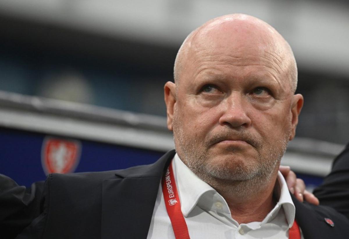 Czech Republic's head coach Ivan Hasek is pictured prior to the 2026 FIFA World Cup Qualifying Group L football match between between Czech Republic and Montenegro in Plzen on June 6, 2025.  Michal Cizek / AFP