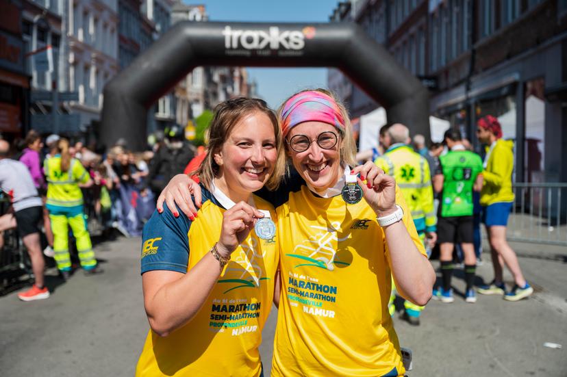 Illustration picture shows the Namur Marathon & Semi-marathon, Sunday 24 April 2022, in Namur. BELGA PHOTO MAXIME ASSELBERGHS