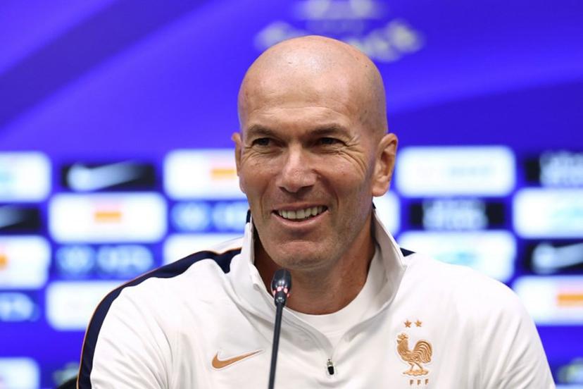 France's head coach Zinedine Zidane gives a press conference in Kocaeli stadium in Izmit, Turkey, on September 24, 2026, on the eve of the UEFA Nations League football match between Turkey and France, his first official match in charge of the French national team.   FRANCK FIFE / AFP