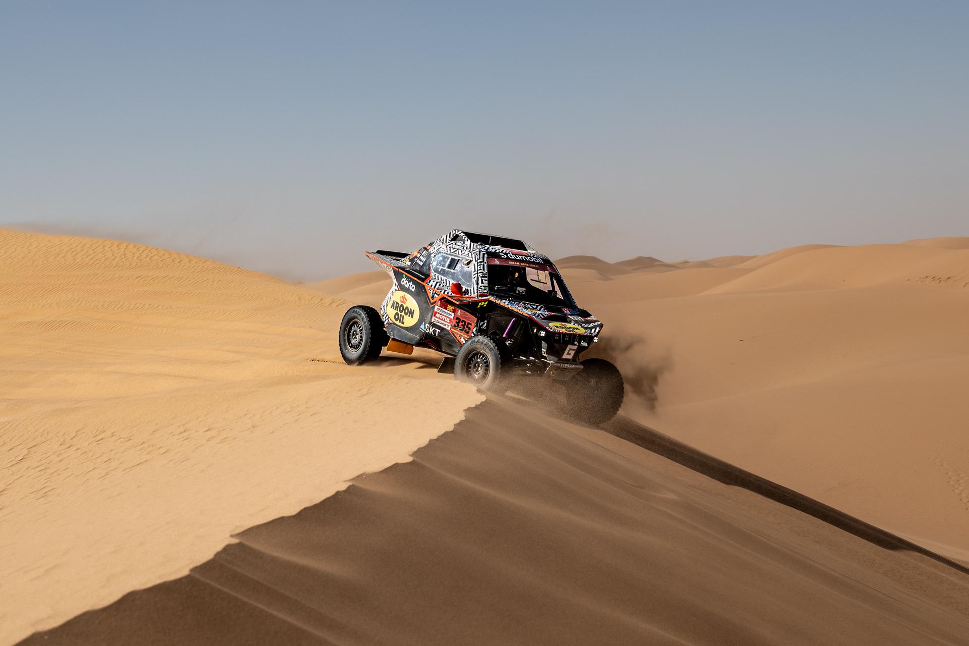 ATTENTION EDITORS - HAND OUT PICTURES - EDITORIAL USE ONLY - MANDATORY CREDIT: 'SIMON BAUCHAU'  Hand out picture released by Eric Dupain shows Charles Munster and Xavier Panseri during stage 9 of the 2026 Dakar rally race in Wadi ad-Dawasir, Saudi Arabia on Tuesday 13 January 2026.  *** Belga and Belga Editorial Board decline all responsibility regarding the content of this picture. *** PHOTO HAND OUT - SIMON BAUCHAU