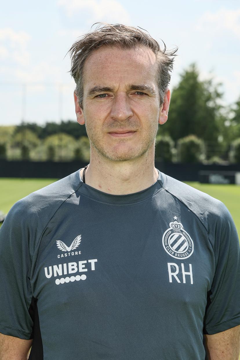 Club's mental coach Rudy Heylen poses for a team picture at the 2024-2025 season photoshoot of Belgian Jupiler Pro League team Club Brugge, Thursday 18 July 2024 in Brugge. BELGA PHOTO BRUNO FAHY