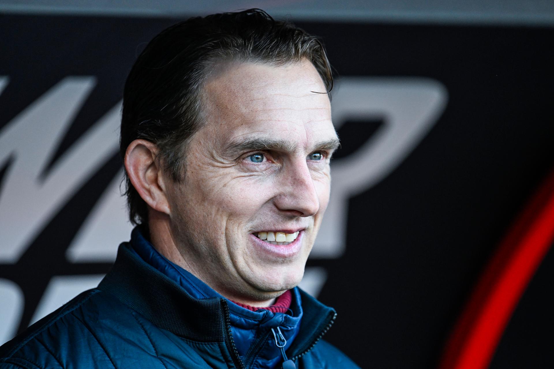 Antwerp's head coach Jonas De Roeck pictured before a soccer match between Royal Antwerp FC and Club Brugge, Sunday 02 February 2025 in Antwerp, on day 24 of the 2024-2025 season of the 'Jupiler Pro League' first division of the Belgian championship. BELGA PHOTO TOM GOYVAERTS