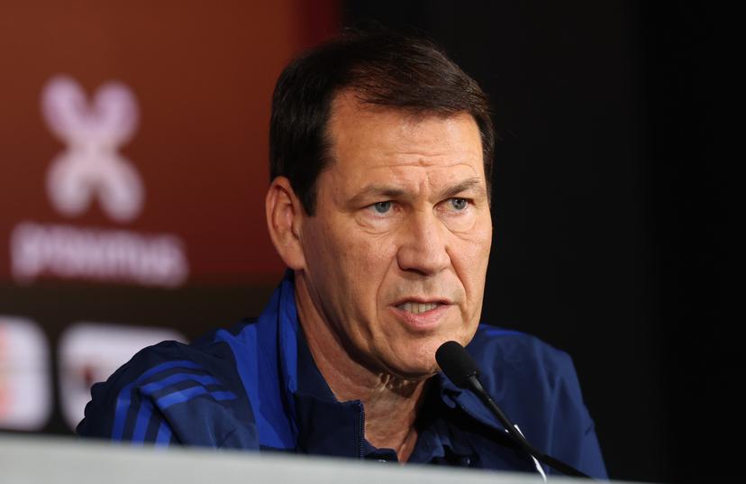 Belgium's head coach Rudi Garcia pictured during a press conference to announce the selection of the Red Devils, the Belgian national soccer team, at the Proximus Basecamp in Tubize, Friday 29 August 2025. The team is preparing for the matches against Liechtenstein (04/09) and Kazakhstan (07/09). BELGA PHOTO VIRGINIE LEFOUR