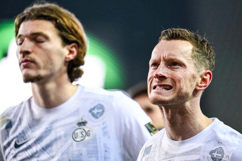 Union's Rob Schoofs looks dejected after a soccer match between Cercle Brugge and Royal Union Saint-Gilloise, Friday 26 December 2025 in Brugge, on day 20 of the 2025-2026 'Jupiler Pro League' first division of the Belgian championship. BELGA PHOTO TOM GOYVAERTS