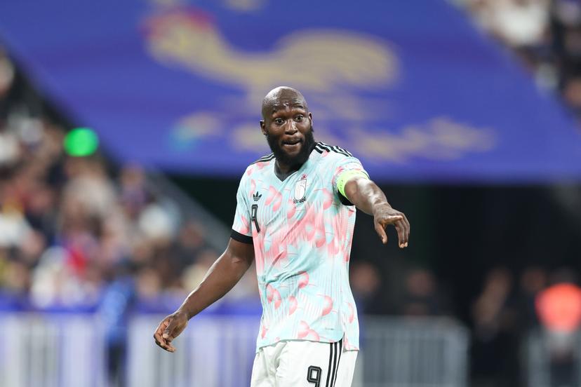 Belgium's Romelu Lukaku reacts during a soccer game between France and Belgian national team Red Devils, on Monday 5 October 2026  in Saint-Denis, France, the fourth (of 6) game of the UEFA Nations League group stage. BELGA PHOTO BRUNO FAHY