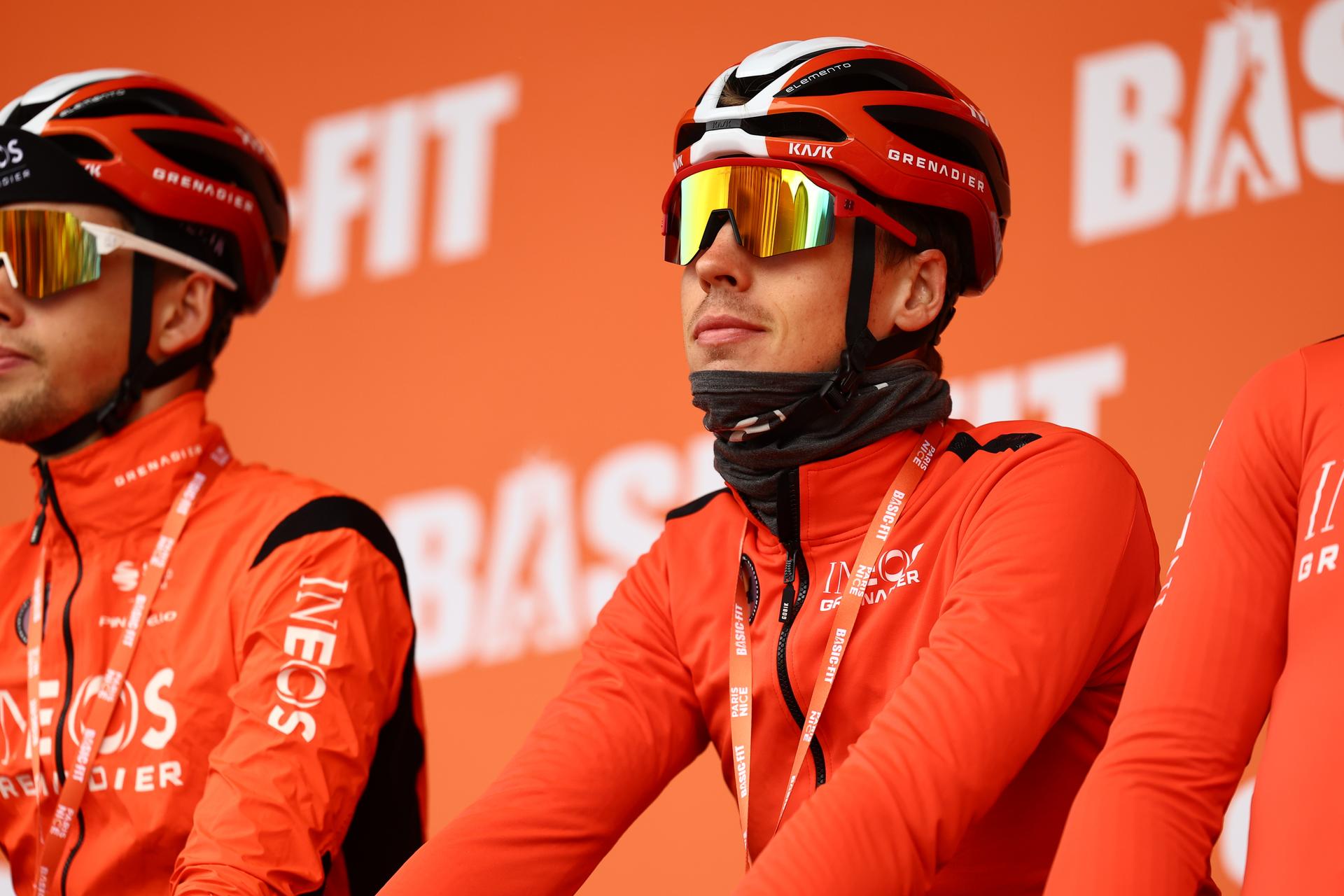 Dutch Thymen Arensman of Ineos Grenadiers pictured at the start of stage five of the 83th edition of the Paris-Nice cycling race, 196,5 km from Saint-Just-en-Chevalet to La Cote-Saint-Andre, France, Thursday 13 March 2025. BELGA PHOTO DAVID PINTENS