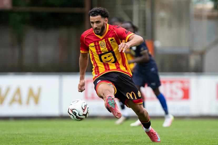 Mechelen's Ozdemir Halil pictured during a friendly soccer game between KV Mechelen and RAAL La Louviere, Saturday 05 July 2025 in Boom, in preparation of the upcoming 2025-2026 season. BELGA PHOTO KRISTOF VAN ACCOM