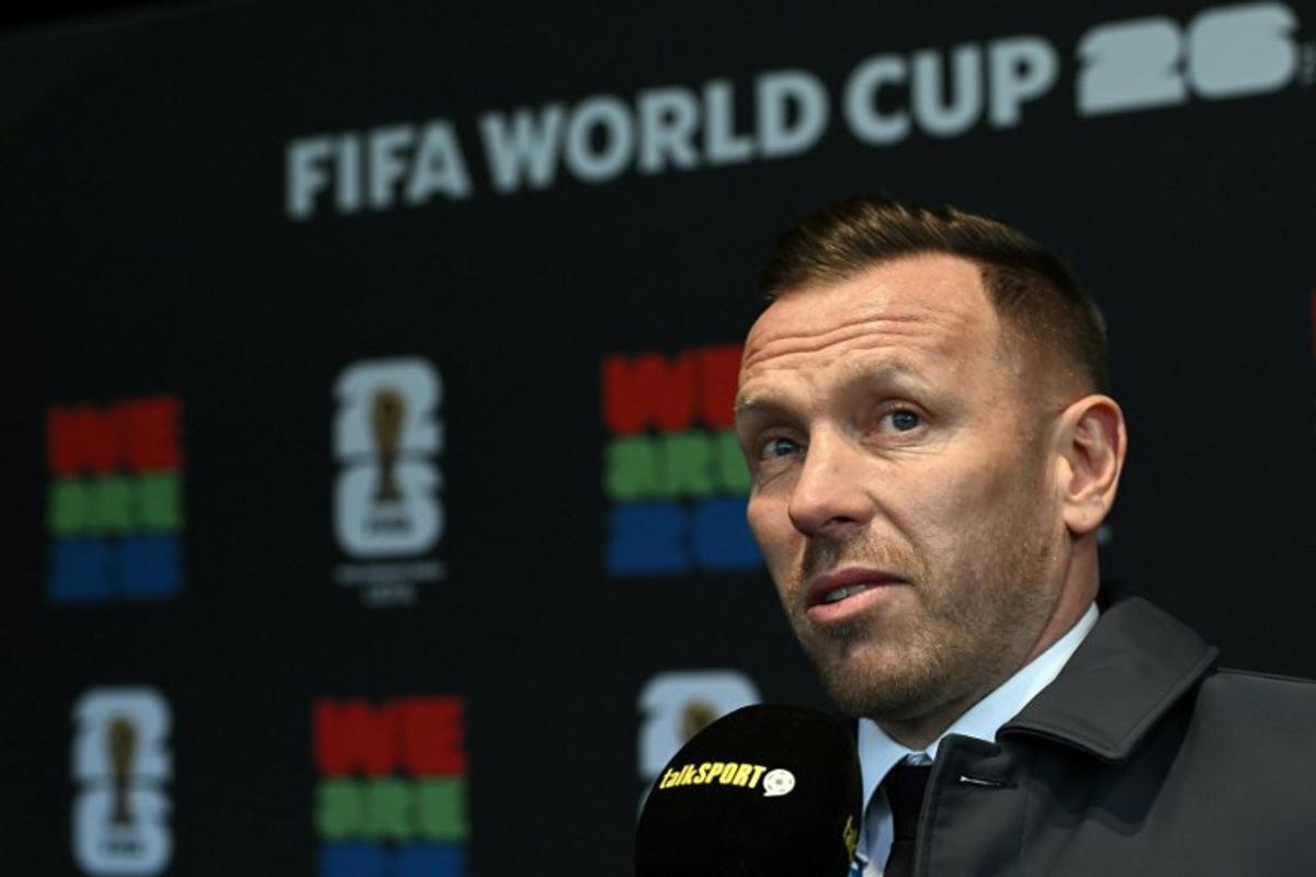 Wales' head coach Craig Bellamy answers journalists' questions after the draw for the 2026 Fifa World Cup European qualifiers at the FIFA headquarters in Zurich, on December 13, 2024.  Fabrice COFFRINI / AFP