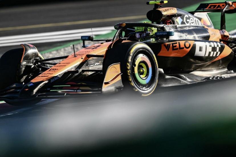 McLaren's British driver Lando Norris races during the second practice session ahead of the Italian Formula One Grand Prix at the Autodromo Nazionale Monza circuit, in Monza, northern Italy, on September 5, 2025.  Marco BERTORELLO / AFP