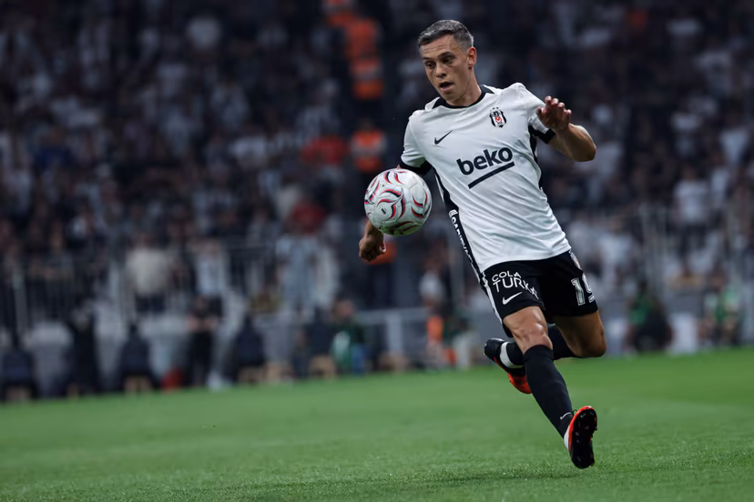 Belgian attacker Leandro Trossard of Besiktas pictured in action during a soccer game between Besiktas JK and Eyupspor, in the Turkish Süper Lig competition in Istanbul, Turkey on Sunday 16 August 2026. BELGA PHOTO BURAK BASTURK