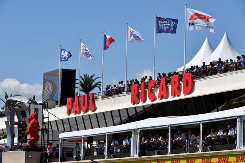 Spectators attend the Circuit Paul Ricard in Le Castellet, southern France, on June 22, 2019, ahead of the Formula One Grand Prix de France. GERARD JULIEN / AFP