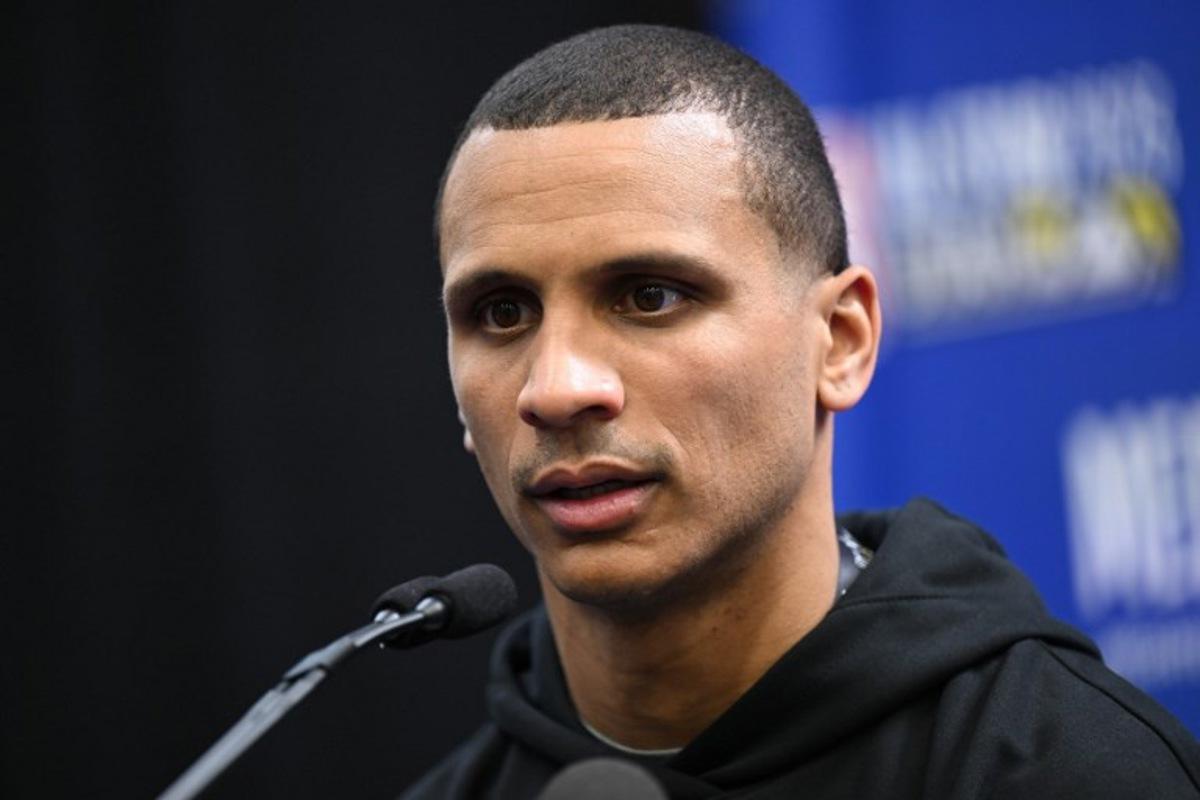 Head Coach Joe Mazzulla, of the Boston Celtics, speaks during a media availability as part of the 2023 NBA All-Star Weekend in Salt Lake City, Utah, on February 18, 2023. Patrick T. Fallon / AFP