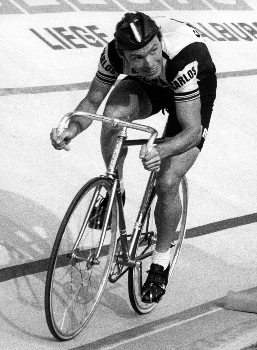 19760807 - ROCOURT, BELGIUM (FILE) : This file picture dated 7 August 1976 shows Dirk Baert, the Belgian cyclist. BELGA PHOTO ARCHIVES